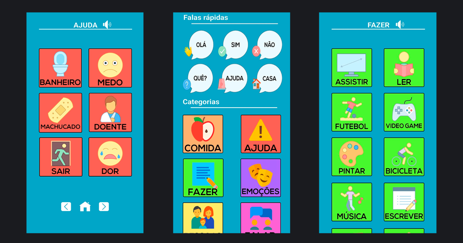 AAC app built with GDevelop to aid communication for autistic users.